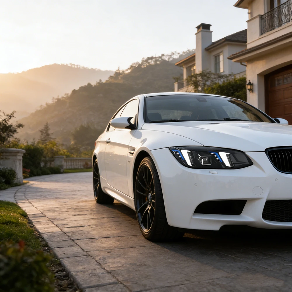 Для BMW 3 серии E93 2010-2013: Автомобильные фары в сборе с дизайном «Клыки», светодиодными указателями поворота и линзами-проекторами, Plug and Play
Для BMW 3 серии E93 2010-2013: Автомобильные фары в сборе с дизайном «Клыки», светодиодными указателями поворота и линзами-проекторами, Plug and Play