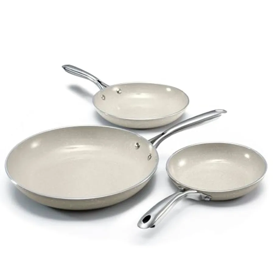 Ceraluxe 3pc Non Stick Frying Pans Set 8 10 12 inch Ceramic Frying Pan Skillet Set Non Toxic Frying pans Nonstick for Cooking I
Ceraluxe 3pc Non Stick Frying Pans Set 8 10 12 inch Ceramic Frying Pan Skillet Set Non Toxic Frying pans Nonstick for Cooking I
