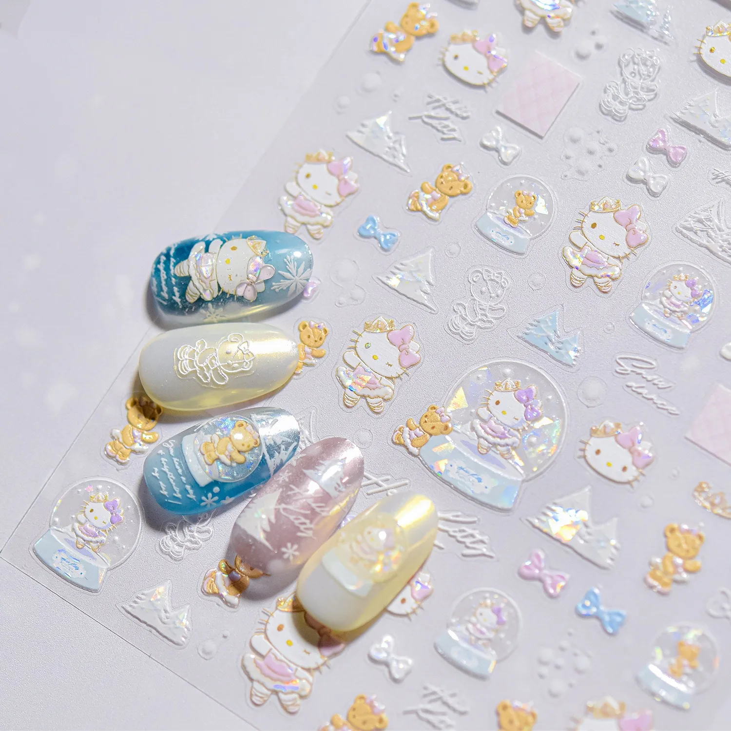 1PCS Cartoon Hello Kitty Nail Art Sticker Nail Accessories Sanrio Animation Kulomi Cinnamoroll 5D Sticker Nail Art Decoration
1PCS Cartoon Hello Kitty Nail Art Sticker Nail Accessories Sanrio Animation Kulomi Cinnamoroll 5D Sticker Nail Art Decoration