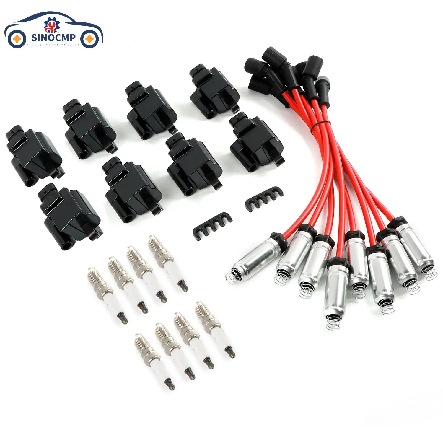 8PCS Ignition Coils +8PCS Iridium Spark Plugs+8PCS Spark Plug Wires For Chevy GMC 4.8L 5.3L 6.0L 8.1L UF271 Ignition Wear Part
8PCS Ignition Coils +8PCS Iridium Spark Plugs+8PCS Spark Plug Wires For Chevy GMC 4.8L 5.3L 6.0L 8.1L UF271 Ignition Wear Part