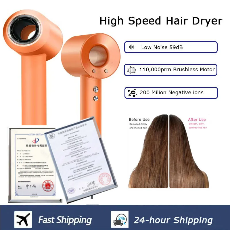 New Leafless High-Speed Hair Dryer 220V Negative Ion Hair Dryer Personal Hair Care Styling Tool Home Use Fast Electric HairDryer
New Leafless High-Speed Hair Dryer 220V Negative Ion Hair Dryer Personal Hair Care Styling Tool Home Use Fast Electric HairDryer