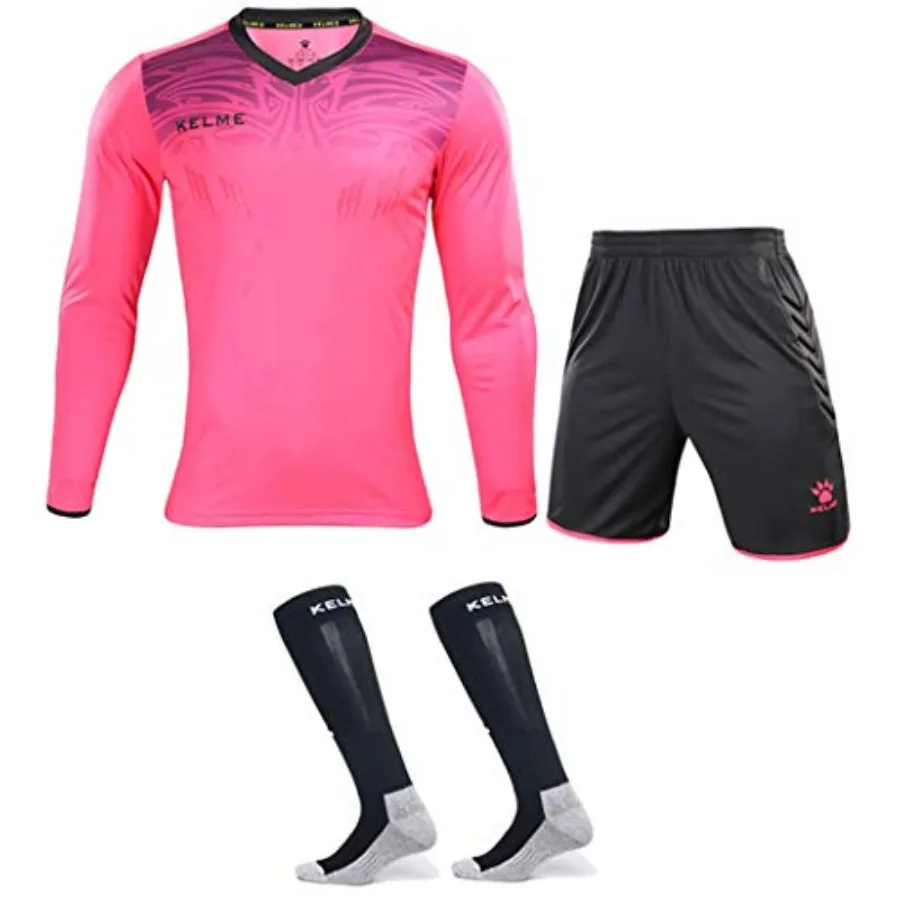 KELME Soccer Goalkeeper Jersey Uniform Kit - Mens Padded Football Goalie Shirt, Shorts and Socks - and Adult Sizes
KELME Soccer Goalkeeper Jersey Uniform Kit - Mens Padded Football Goalie Shirt, Shorts and Socks - and Adult Sizes