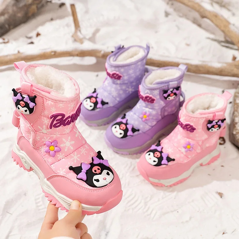 Hot Sanrio Kuromi Girl Kawaii Winter Keep Warm Cotton Boots Student Cartoon Anime Thicken Child Non-Slip Snow Boots New Style
Hot Sanrio Kuromi Girl Kawaii Winter Keep Warm Cotton Boots Student Cartoon Anime Thicken Child Non-Slip Snow Boots New Style