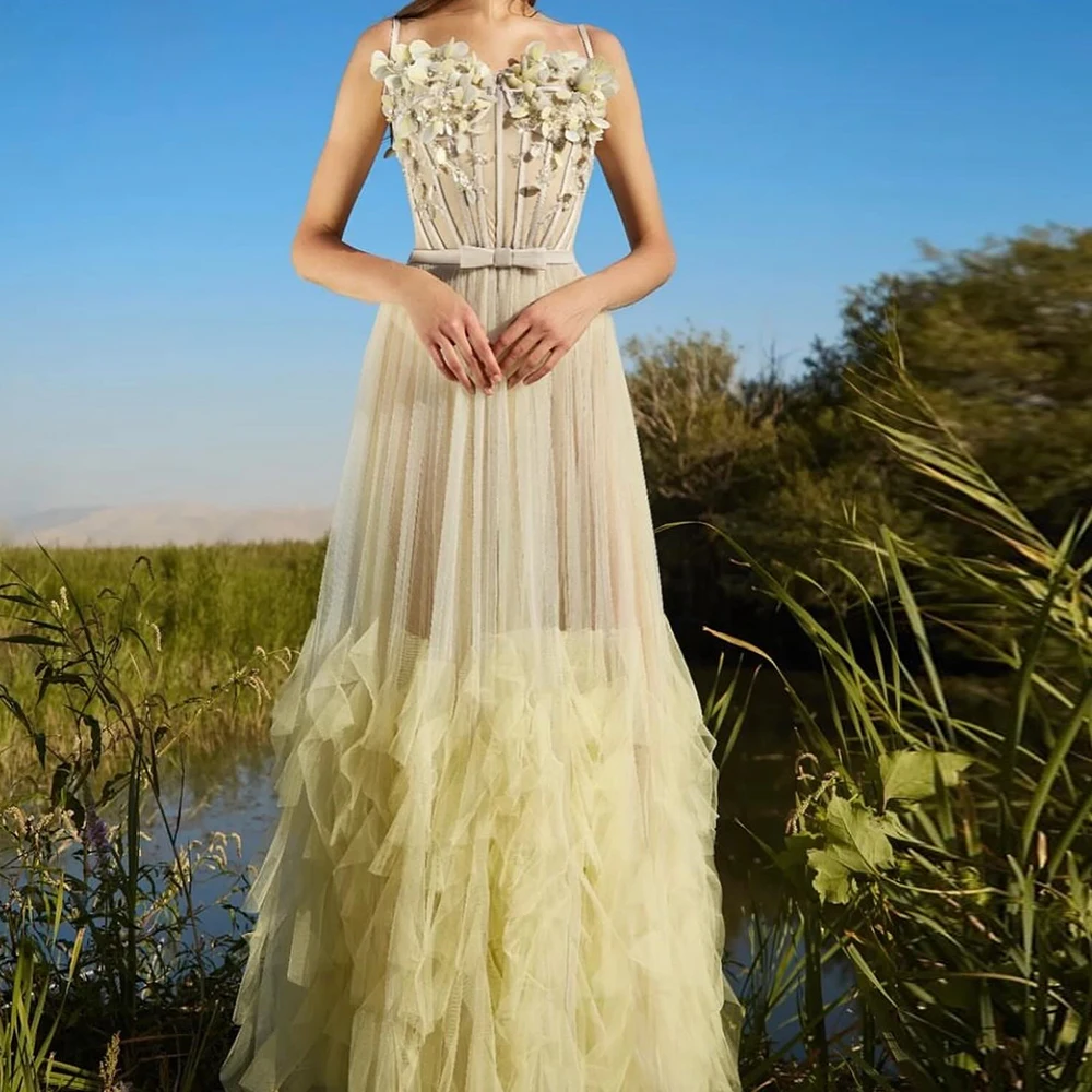 Customized Customized Exquisite Beading Pleats Beading Bow Belt Evening Dresses Graceful A-Line Spaghetti Straps Prom
Customized Customized Exquisite Beading Pleats Beading Bow Belt Evening Dresses Graceful A-Line Spaghetti Straps Prom
