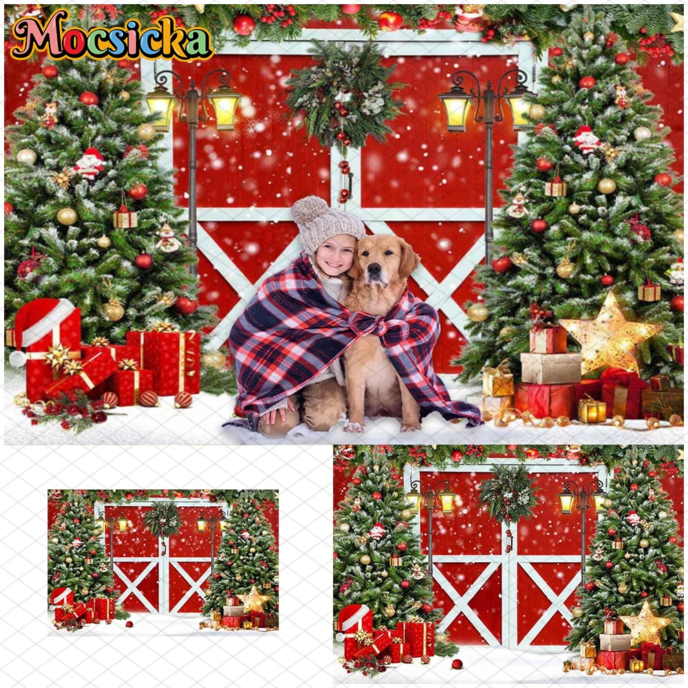 Mocsicka Christmas Tree Photography Backdrops Winter Snowflake Red Door Decorations Child Adult Portrait Photo Background Banner
Mocsicka Christmas Tree Photography Backdrops Winter Snowflake Red Door Decorations Child Adult Portrait Photo Background Banner