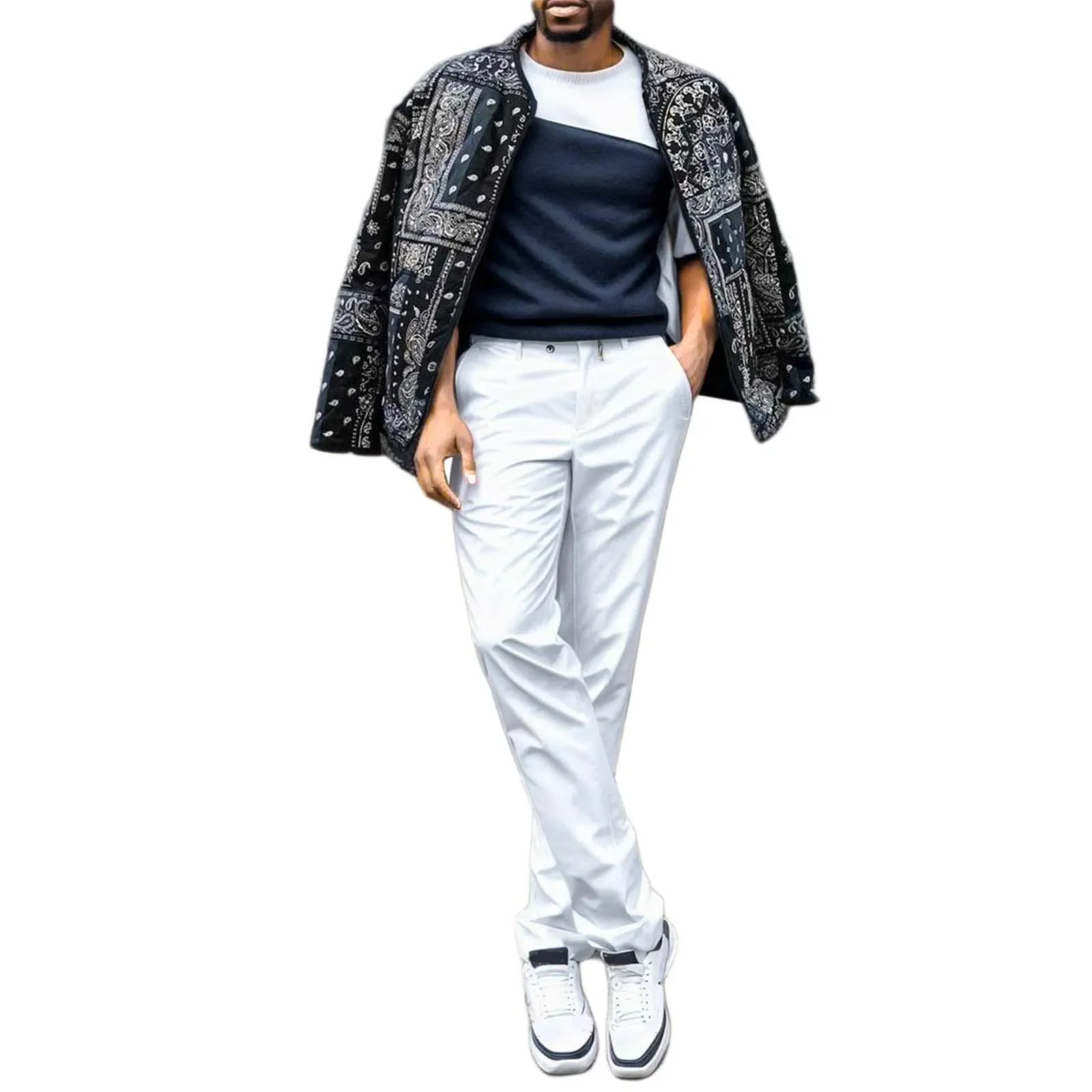 Men Coat O-Neck Long Sleeve Zipper Thick Warm Bomber Jacket Ethnic Style Cashew Nut Print Casual Cotton Jacket Male Clothing
Men Coat O-Neck Long Sleeve Zipper Thick Warm Bomber Jacket Ethnic Style Cashew Nut Print Casual Cotton Jacket Male Clothing