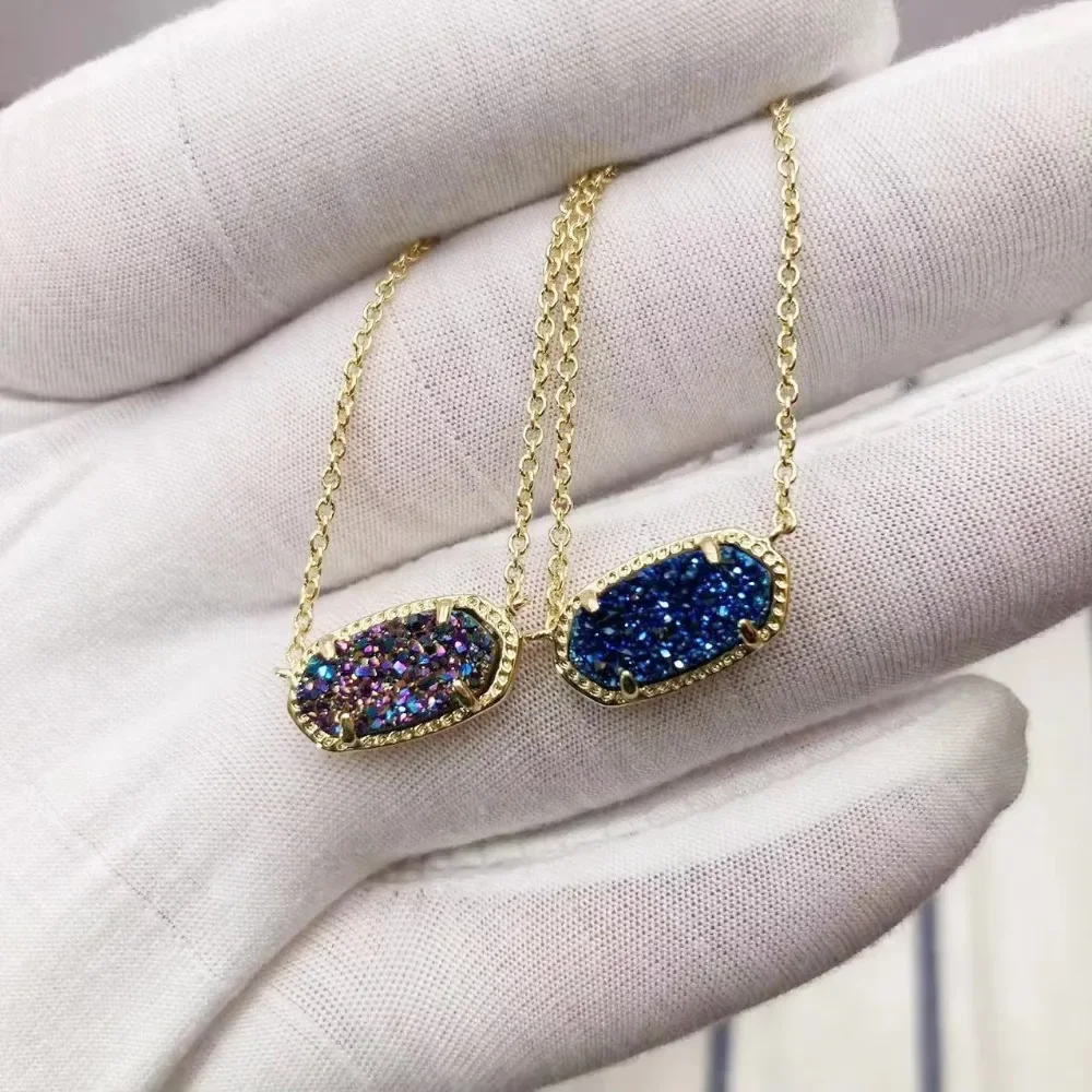 VKVVA Elisa Geometric Multi Drusy Crystal Pendant Necklace for Women party Fashion Jewelry Unique Gifts
VKVVA Elisa Geometric Multi Drusy Crystal Pendant Necklace for Women party Fashion Jewelry Unique Gifts