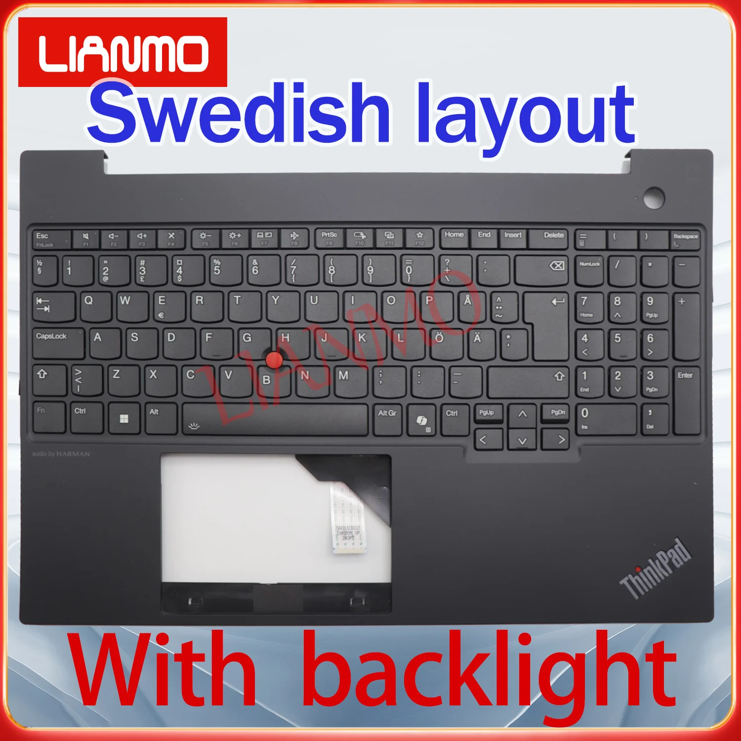 Swedish/Slovenia/Thai/Turkish/UK/US layout for Lenovo ThinkPad E16 GEN2 C-shell backlight keyboard
Swedish/Slovenia/Thai/Turkish/UK/US layout for Lenovo ThinkPad E16 GEN2 C-shell backlight keyboard