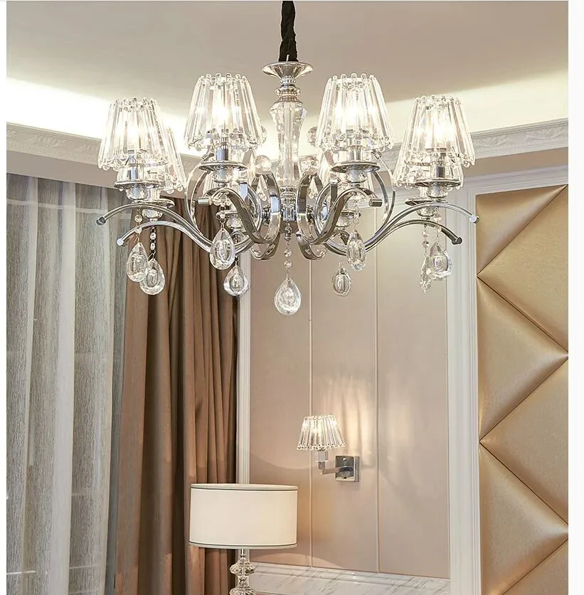 European K9 Crystal Chandelier Modern Restaurant E14 Bedroom Chandeliers Home Decoration Indoor Lighting
European K9 Crystal Chandelier Modern Restaurant E14 Bedroom Chandeliers Home Decoration Indoor Lighting