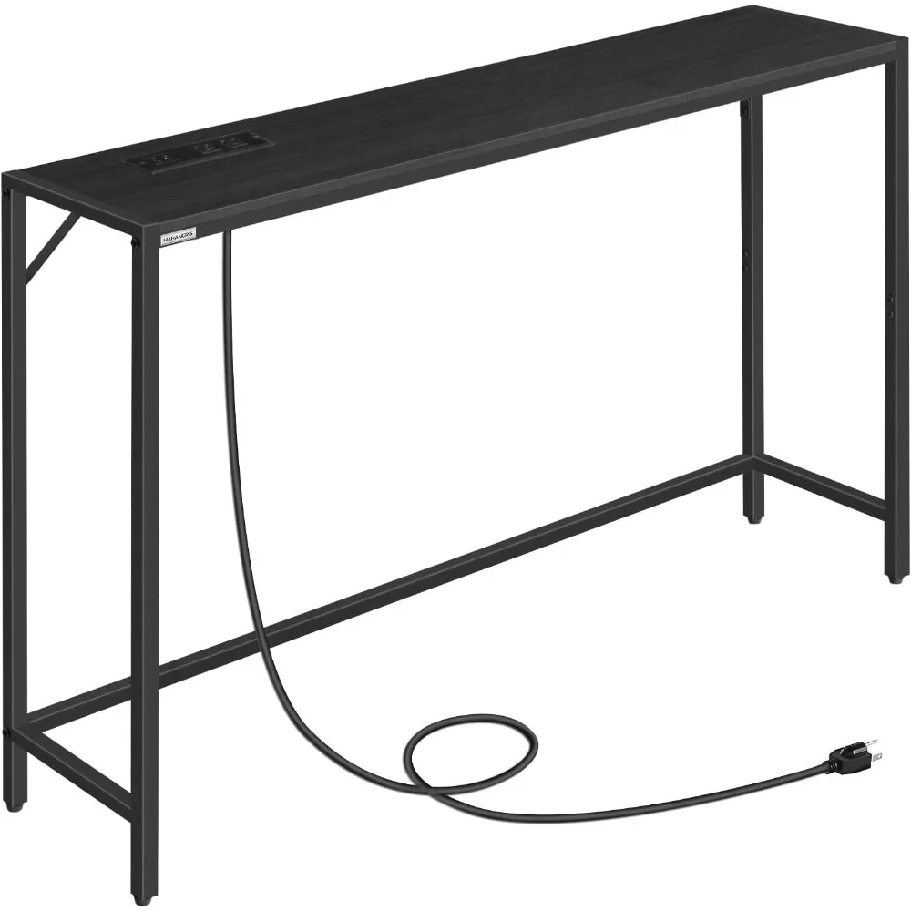 Console Table, Narrow Sofa Table, 43.3” Entrance Table with Power Station, Behind Couch Table, Simple Style, for Living Room
Console Table, Narrow Sofa Table, 43.3” Entrance Table with Power Station, Behind Couch Table, Simple Style, for Living Room