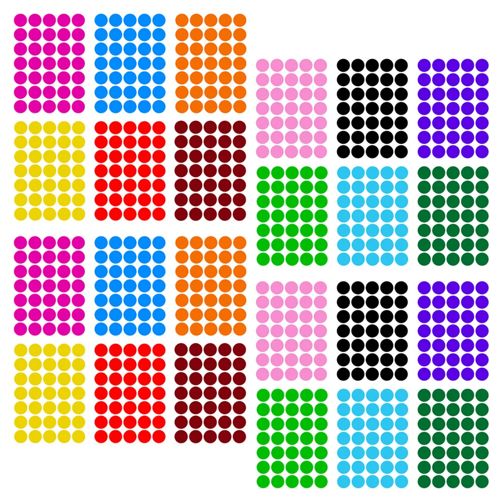 420pcs Colored Round Dot Stickers Home Adhesive Dot Label Colored Circle Stickers colored round stickers
420pcs Colored Round Dot Stickers Home Adhesive Dot Label Colored Circle Stickers colored round stickers