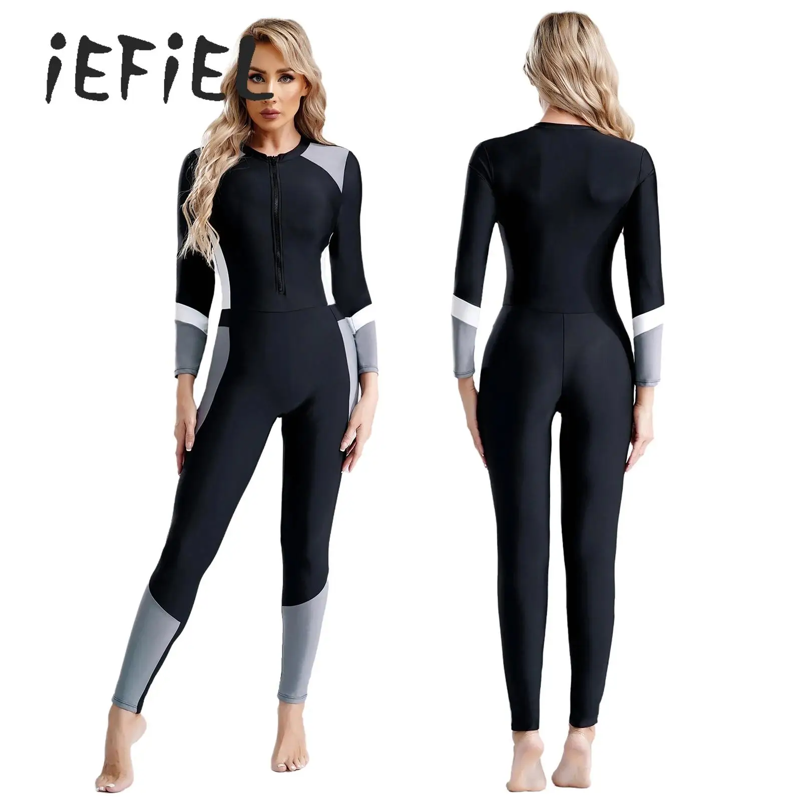Women Full Body Rash Guard Swimsuit One Piece Wetsuit UPF 50+ Sun Protection Long Sleeve Zipper Swimwear Surfing Suit Beachwear
Women Full Body Rash Guard Swimsuit One Piece Wetsuit UPF 50+ Sun Protection Long Sleeve Zipper Swimwear Surfing Suit Beachwear
