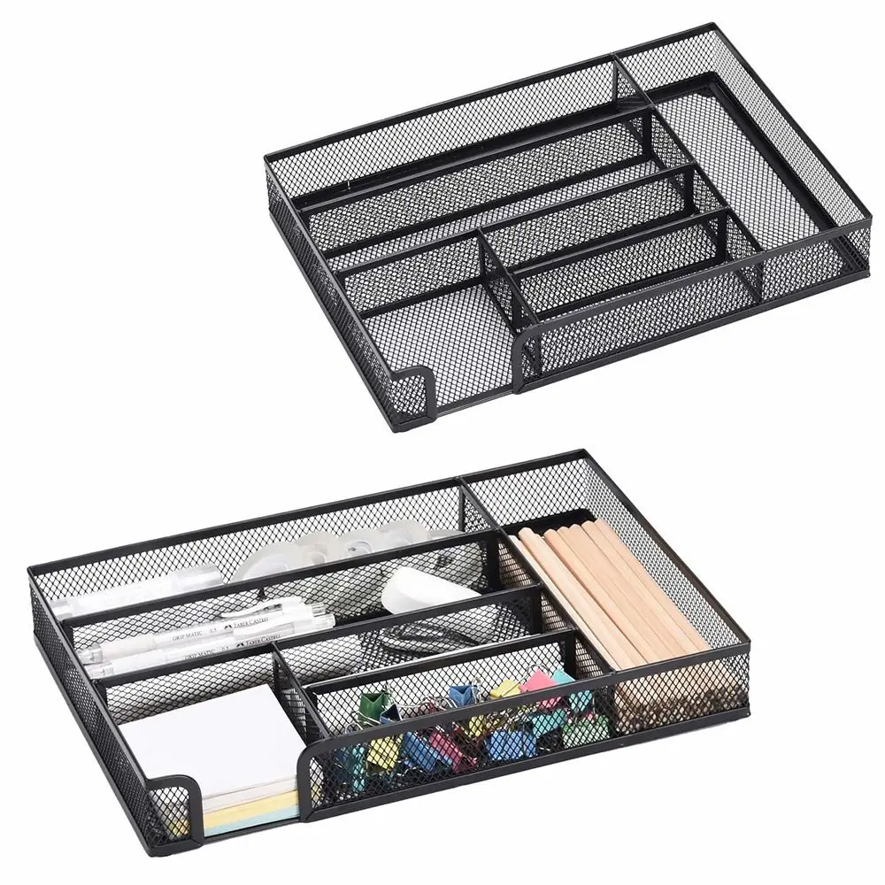 6 Compartments Desk Drawer Organizer Tray Mesh Multi-functional Desktop Storage Basket Anti-sliding Metal
6 Compartments Desk Drawer Organizer Tray Mesh Multi-functional Desktop Storage Basket Anti-sliding Metal