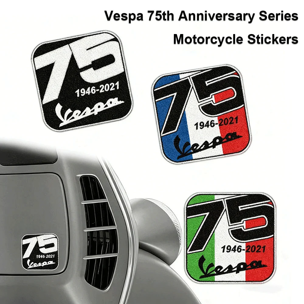 75th Anniversary Style Scooter Stickers Resin Waterproof Decals for Motorcycle Body Decoration
75th Anniversary Style Scooter Stickers Resin Waterproof Decals for Motorcycle Body Decoration