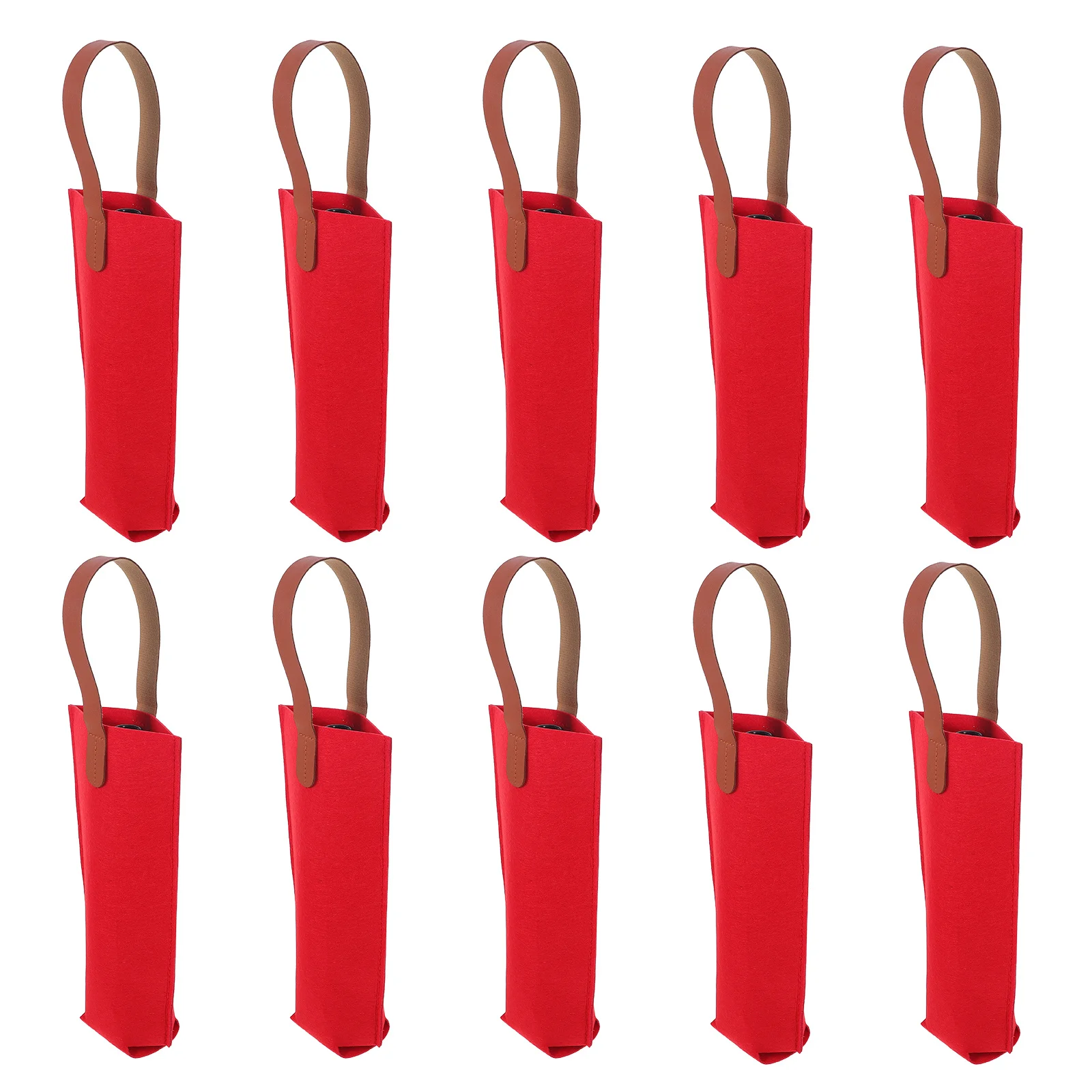 10Pcs Portable Felt Wine Bottle Carrier Tote Bag Insulated Foldable Wine Carrier Packaging Bag for Weddings Christmas Parties
10Pcs Portable Felt Wine Bottle Carrier Tote Bag Insulated Foldable Wine Carrier Packaging Bag for Weddings Christmas Parties