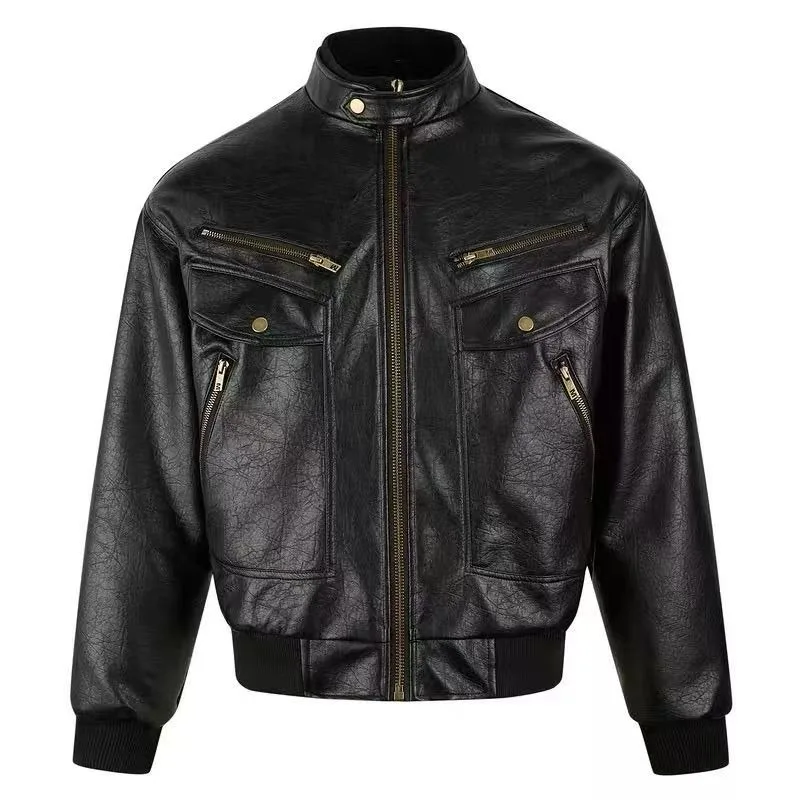 Vintage Leather Jackets Men Streetwear Bomber Jackets Women Motorcycle Outerwears Moto Biker Coats Men Clothes Unisex
Vintage Leather Jackets Men Streetwear Bomber Jackets Women Motorcycle Outerwears Moto Biker Coats Men Clothes Unisex