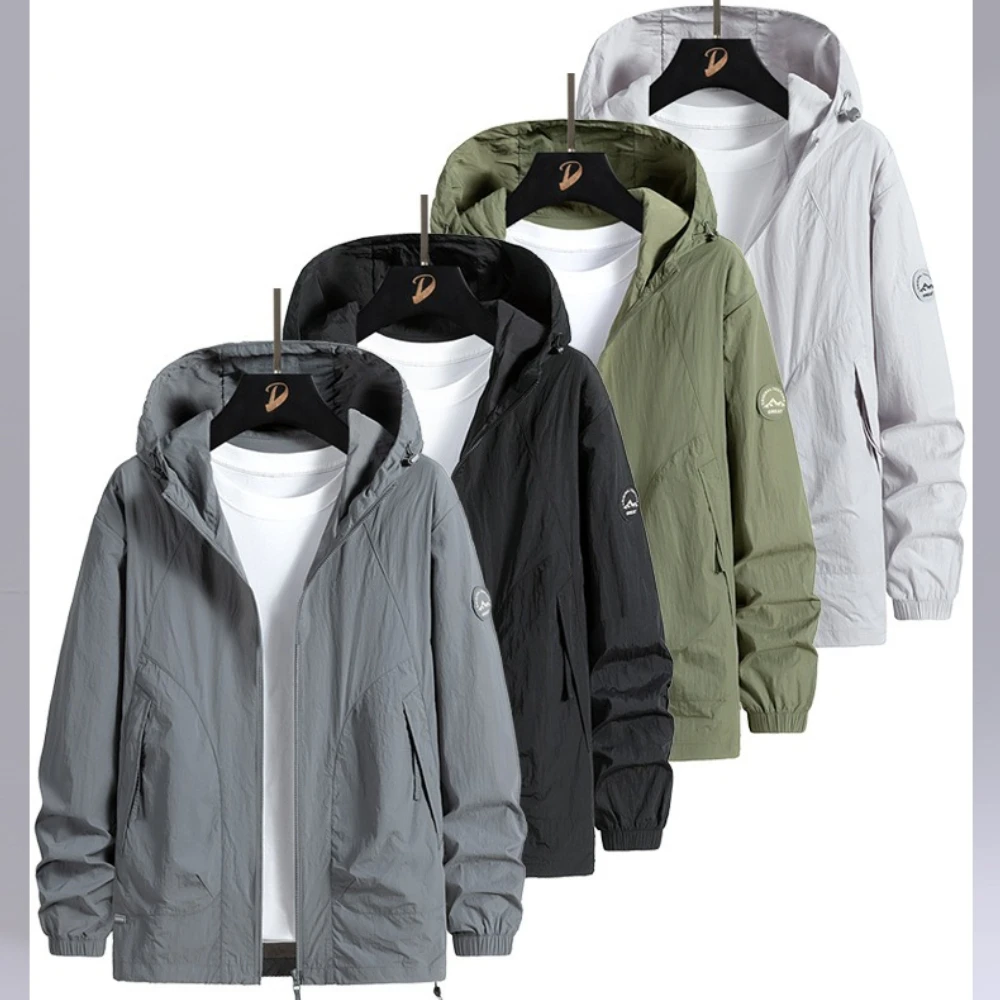 UPF50+ Men's Hooded Sun Protection Jacket Lightweight Outdoor Windbreaker Quick Dry Breathable UV Coat for Hiking Skin Coat
UPF50+ Men's Hooded Sun Protection Jacket Lightweight Outdoor Windbreaker Quick Dry Breathable UV Coat for Hiking Skin Coat
