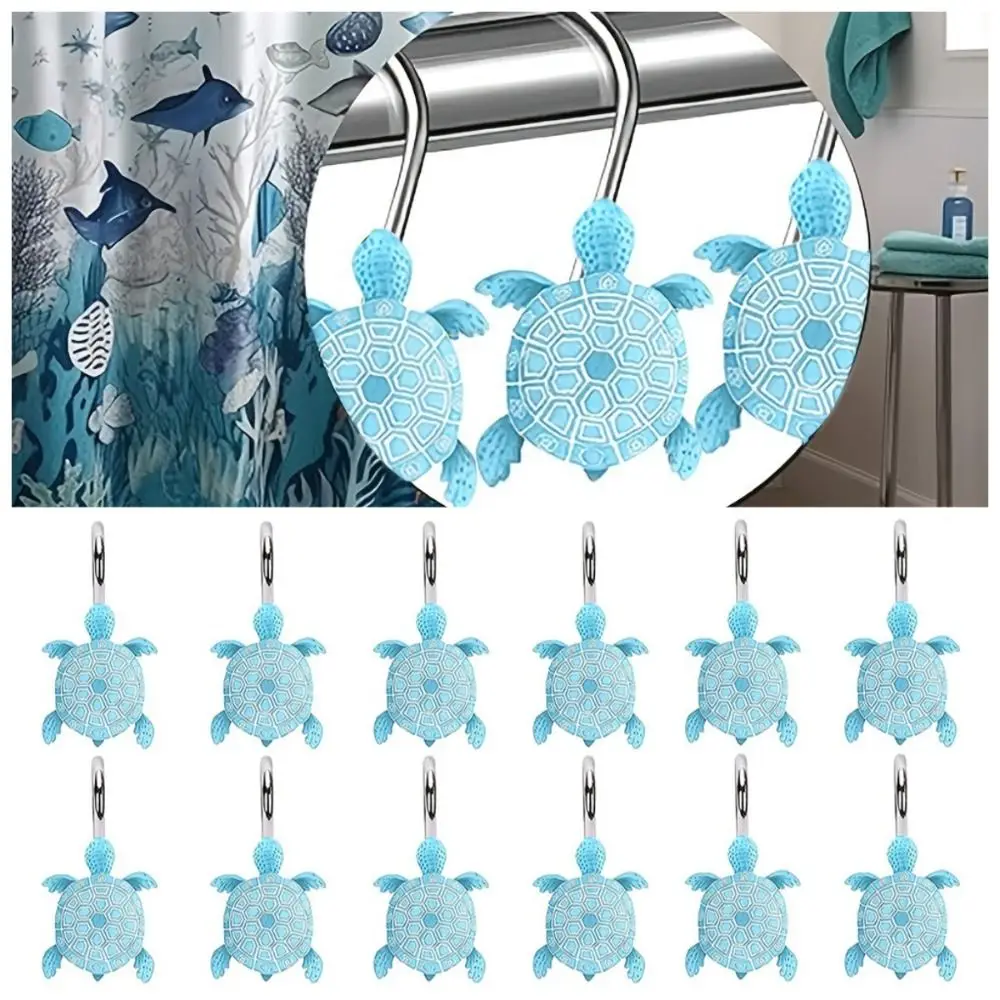 12Pcs Tortoise Shower Curtain Hooks Rust Proof Resin Decorative Curtain Hooks Anti-Drop Waterproof Shower Rod Ring
12Pcs Tortoise Shower Curtain Hooks Rust Proof Resin Decorative Curtain Hooks Anti-Drop Waterproof Shower Rod Ring