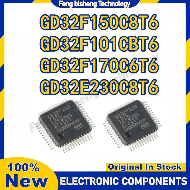 GD32F101CBT6 GD32F150C8T6 GD32F170C6T6 GD32E230C8T6 GD32F GD32E IC MCU чип 100% новый оригинальный в наличии
GD32F101CBT6 GD32F150C8T6 GD32F170C6T6 GD32E230C8T6 GD32F GD32E IC MCU чип 100% новый оригинальный в наличии