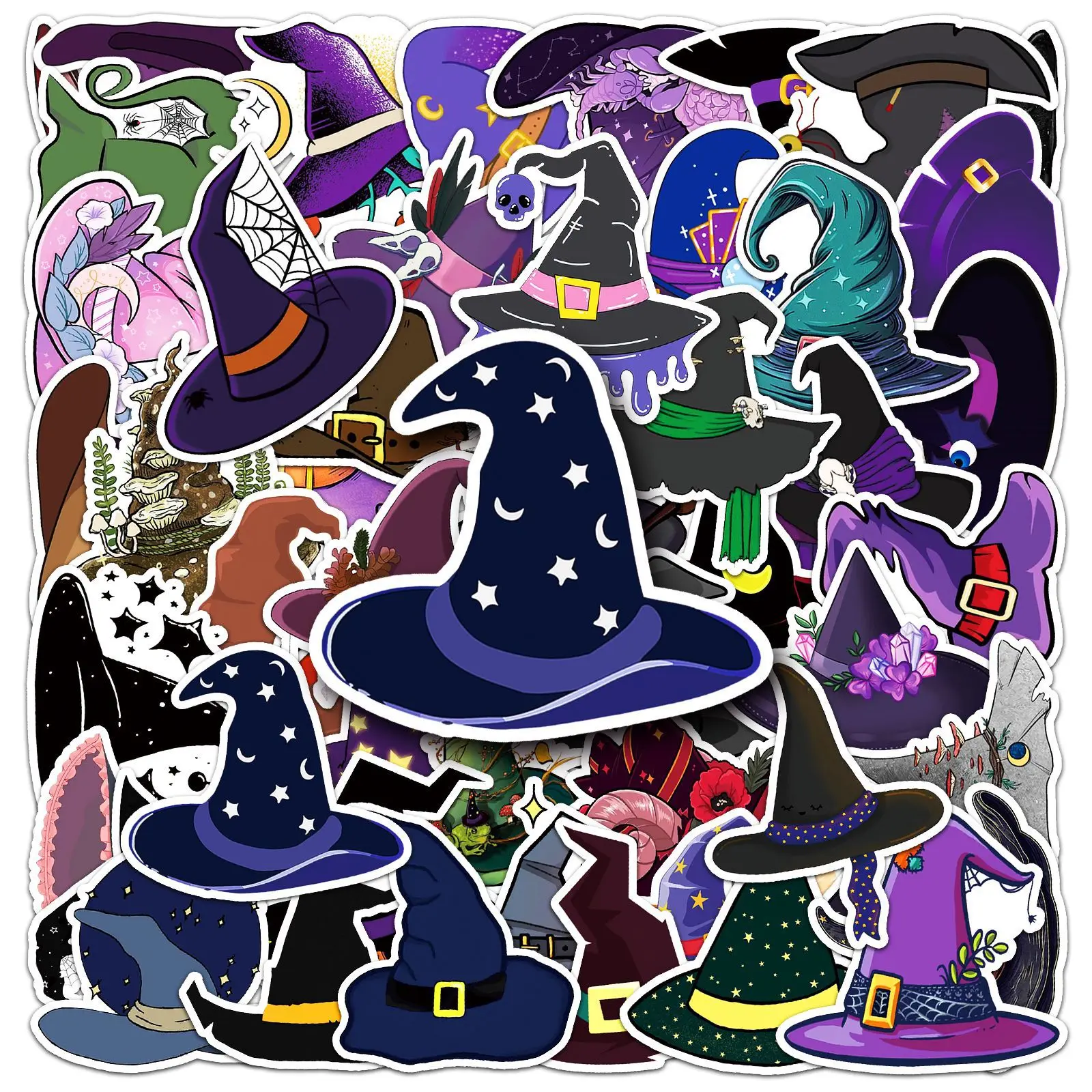 50Pcs Magic Witch Hat graffiti DIY cartoon Decoratio phone Luggage Laptop Guitar Bike Skateboard fridge helmet waterpro sticker
50Pcs Magic Witch Hat graffiti DIY cartoon Decoratio phone Luggage Laptop Guitar Bike Skateboard fridge helmet waterpro sticker