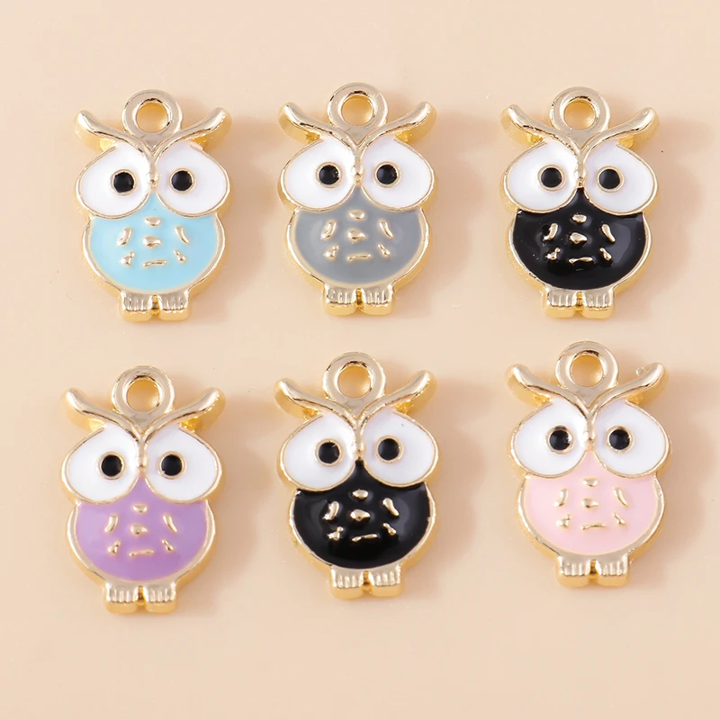 20pcs 11x18mm Cartoon Enamel Animal Owl Charms Pendants for Jewelry Making Necklaces Earrings Bracelets DIY Handmade Crafts Gift
20pcs 11x18mm Cartoon Enamel Animal Owl Charms Pendants for Jewelry Making Necklaces Earrings Bracelets DIY Handmade Crafts Gift
