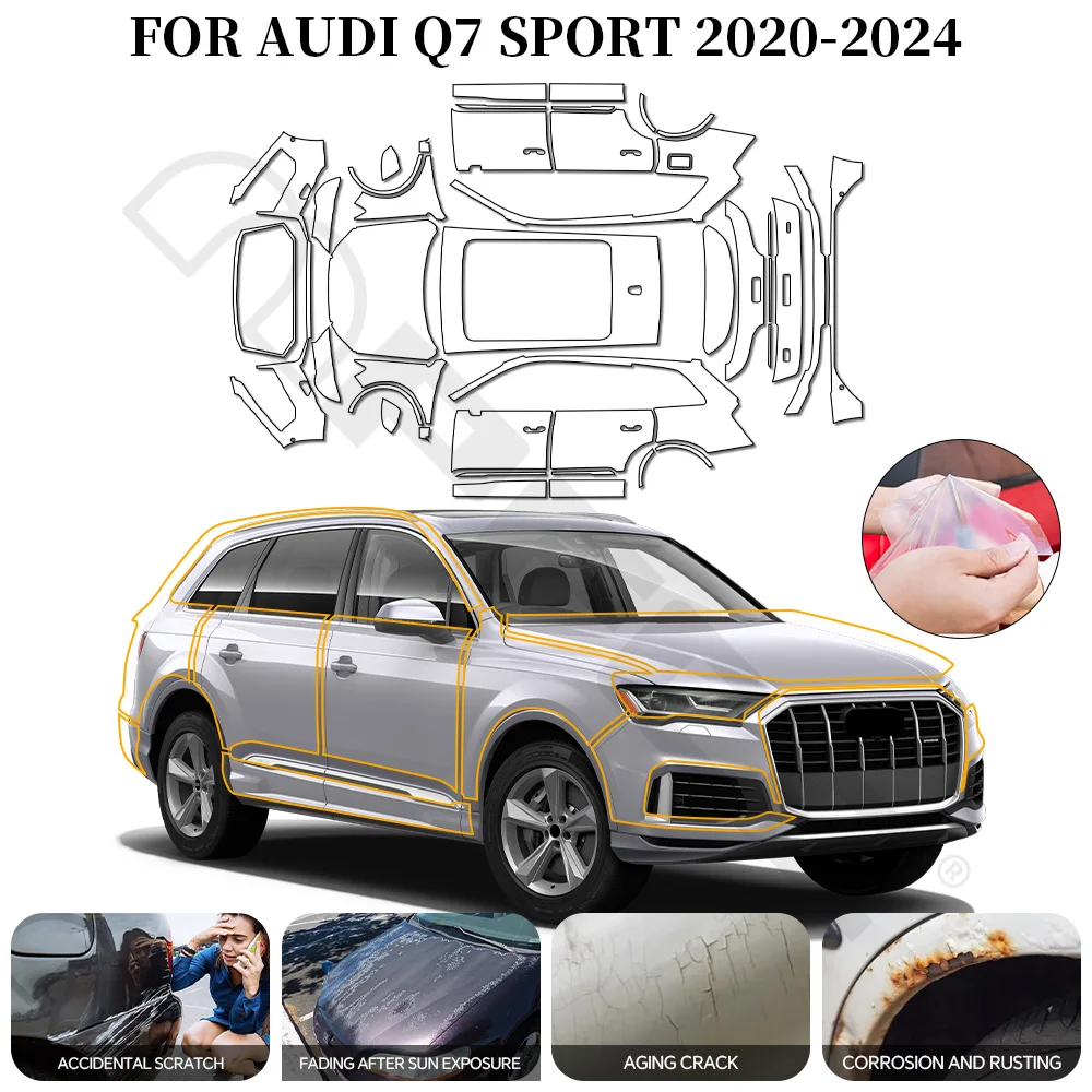 For Audi Q7 Sport 2020-2024 Precut Full Car TPU PPF Film 8.5Mil Clear Bra Anti-Scratch Invisible Car Paint Protection Accessory
For Audi Q7 Sport 2020-2024 Precut Full Car TPU PPF Film 8.5Mil Clear Bra Anti-Scratch Invisible Car Paint Protection Accessory