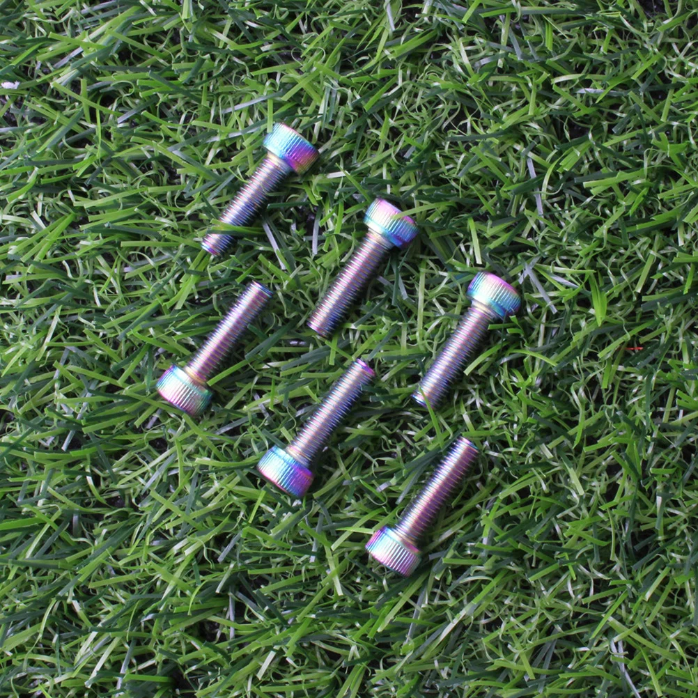 6Pcs Bike Screw Stainless Steel Stem Bolts High Strength Durable Bike Fixed Gear Handlebar Stem Screws Accessories
6Pcs Bike Screw Stainless Steel Stem Bolts High Strength Durable Bike Fixed Gear Handlebar Stem Screws Accessories