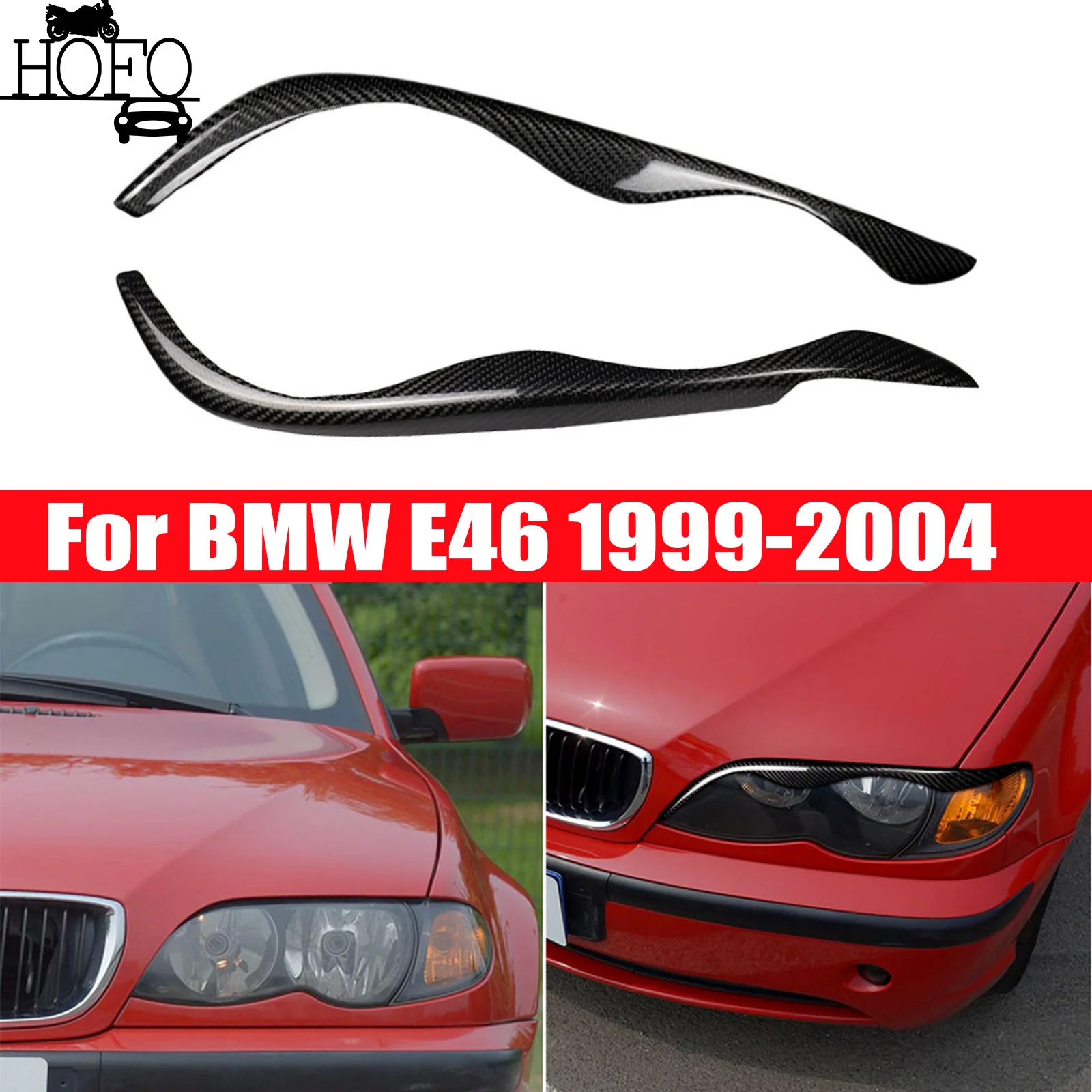 For BMW E46 328i 330i 325i 1999-2004 Carbon Fiber Headlight Eyelids Eyebrow Trim
For BMW E46 328i 330i 325i 1999-2004 Carbon Fiber Headlight Eyelids Eyebrow Trim