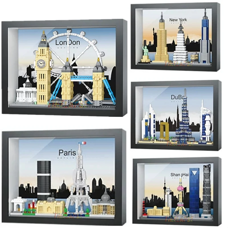 MOC Architecture Skylines Paris London New York Dubai Shanghai Street View Building Block Mini Building Block Decoration Toy
MOC Architecture Skylines Paris London New York Dubai Shanghai Street View Building Block Mini Building Block Decoration Toy