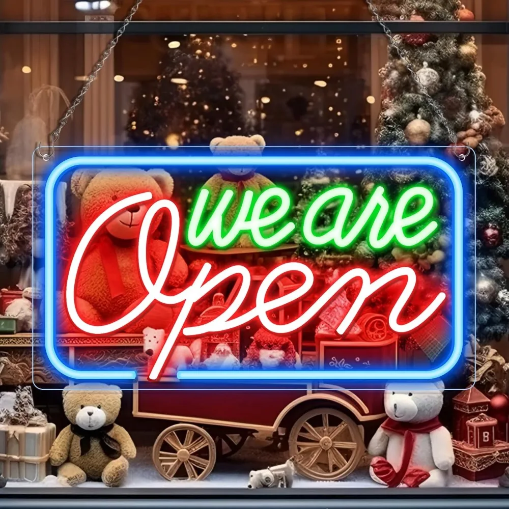 We Are Open LED Neon Sign Light Shop Cafe Restaurant Window Decor Dimmable USB Business Hours Sign Grand Opening Welcome Light
We Are Open LED Neon Sign Light Shop Cafe Restaurant Window Decor Dimmable USB Business Hours Sign Grand Opening Welcome Light