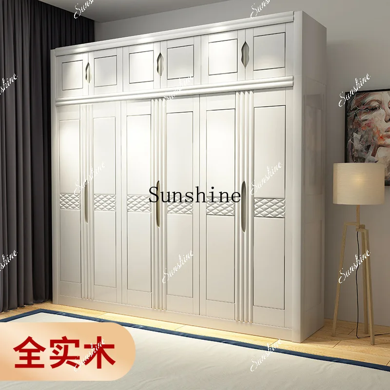 All solid wood wardrobe 3456 swing door wooden storage cabinet FT
All solid wood wardrobe 3456 swing door wooden storage cabinet FT