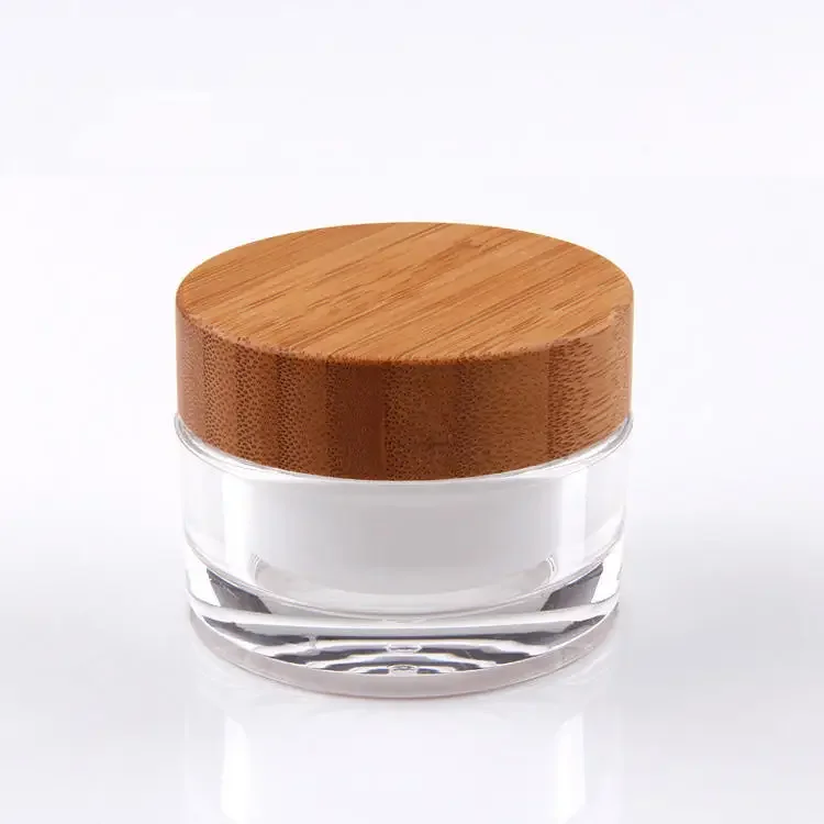 Eco bamboo jar container plastic acrylic cream jars wooden lids cosmetic packaging skin care cbd hemp oil essential oil bottle
Eco bamboo jar container plastic acrylic cream jars wooden lids cosmetic packaging skin care cbd hemp oil essential oil bottle