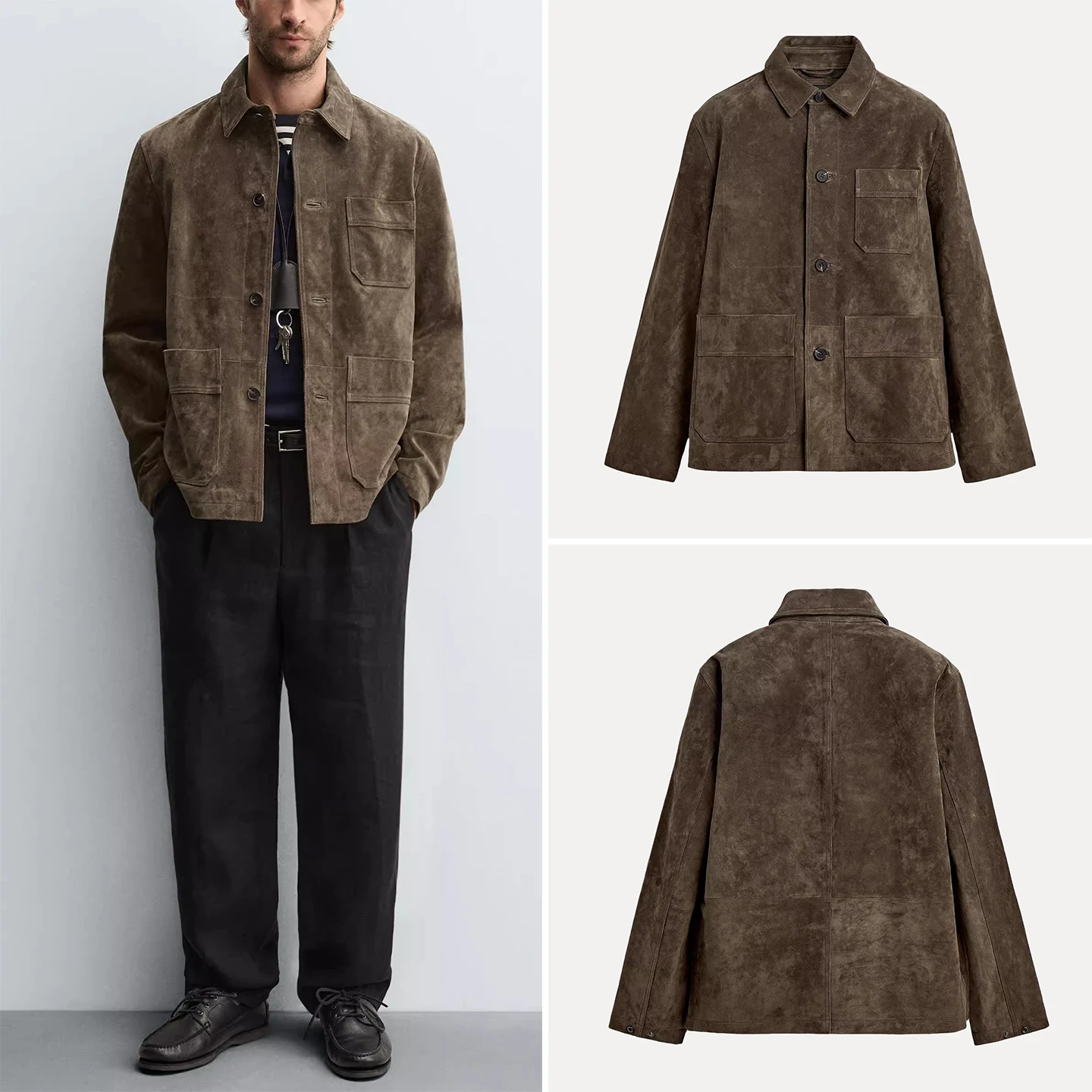 Модная повседневная приталенная куртка из искусственной замши с прямыми штанинами для мужчин, осень 2023, длинный длинный воротник с брендовым воротником Z...
Модная повседневная приталенная куртка из искусственной замши с прямыми штанинами для мужчин, осень 2023, длинный длинный воротник с брендовым воротником Z...