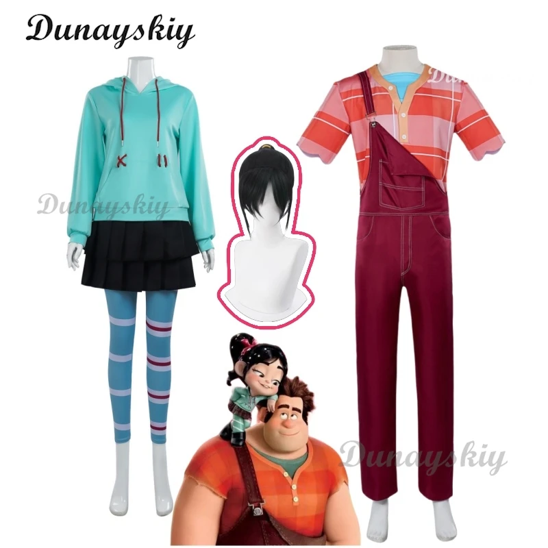 Wreck-It Ralph Anime Cosplay Set Cartoon-Accurate Dungarees Red T-Shirt Halloween/Game-Themed Party Roleplay Costume
Wreck-It Ralph Anime Cosplay Set Cartoon-Accurate Dungarees Red T-Shirt Halloween/Game-Themed Party Roleplay Costume