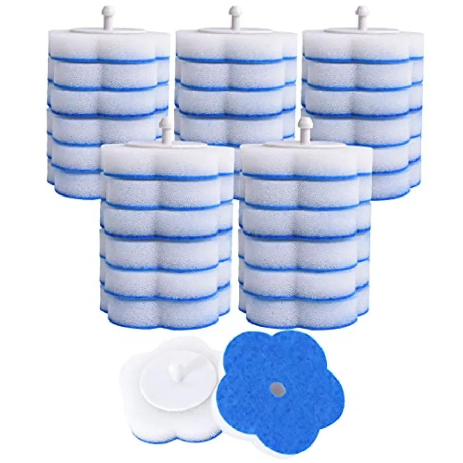 Toilet Bowl Wand Refills 32 Pcs Disposable Toilet Brush Cleaning Sponges Heads Not Compatible with Other Wand
Toilet Bowl Wand Refills 32 Pcs Disposable Toilet Brush Cleaning Sponges Heads Not Compatible with Other Wand