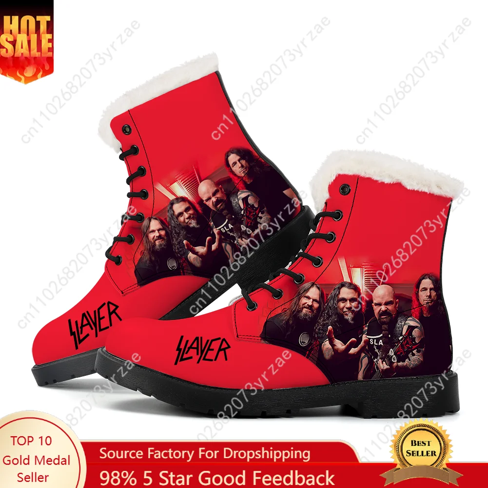 Slayer Plush Boots Mens Womens Teenager Casual Shoes Outdoor Keep Warm Leather Boot Couple Print High Quality Custom Made Shoes 
Slayer Plush Boots Mens Womens Teenager Casual Shoes Outdoor Keep Warm Leather Boot Couple Print High Quality Custom Made Shoes