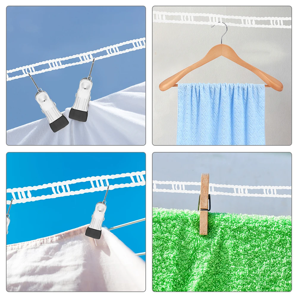 2pcs Windproof Clothesline Ropes Outdoor Pe Stainless Steel Non-Slip Heavy Duty Foldable Portable Clothes Lines For Home
2pcs Windproof Clothesline Ropes Outdoor Pe Stainless Steel Non-Slip Heavy Duty Foldable Portable Clothes Lines For Home