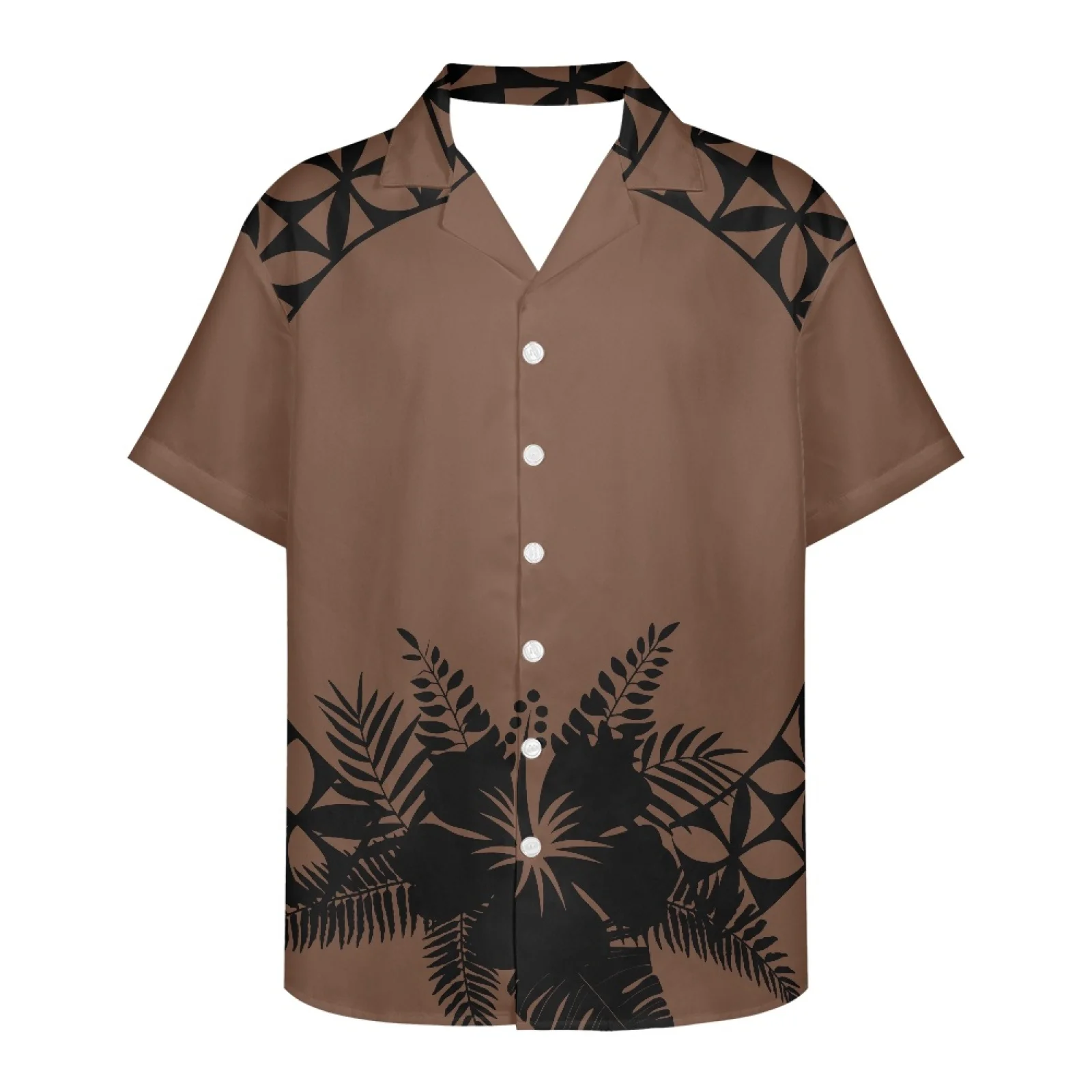 Samoa Traditional Summer Men's Shirt Loose V-neck Short Sleeve Men's Shirt Samoa Hibiscus Print Single Breasted Lapel Clothing
Samoa Traditional Summer Men's Shirt Loose V-neck Short Sleeve Men's Shirt Samoa Hibiscus Print Single Breasted Lapel Clothing