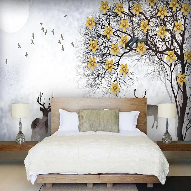 Custom Modern 3D Abstract Elk Cash Cow flowers Wallpaper Living Room TV Background Wall Waterproof Home Decor Papel De Parede
Custom Modern 3D Abstract Elk Cash Cow flowers Wallpaper Living Room TV Background Wall Waterproof Home Decor Papel De Parede