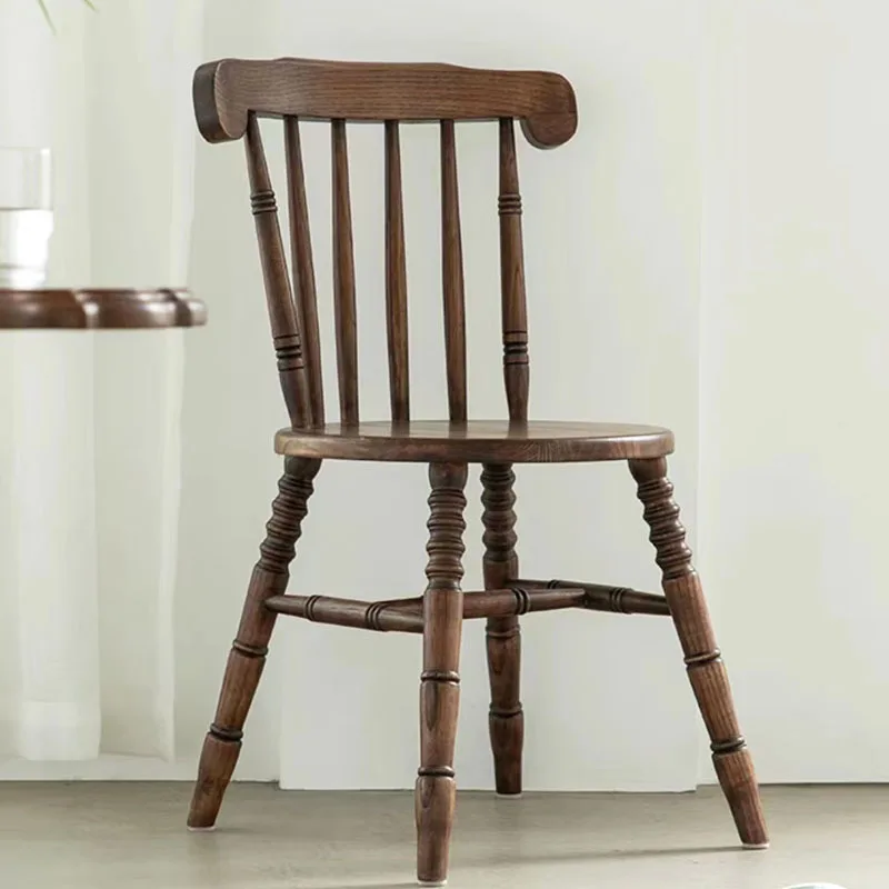 Retro French, coffee dessert milk tea shop, solid wood chair, household, medieval back chair
Retro French, coffee dessert milk tea shop, solid wood chair, household, medieval back chair