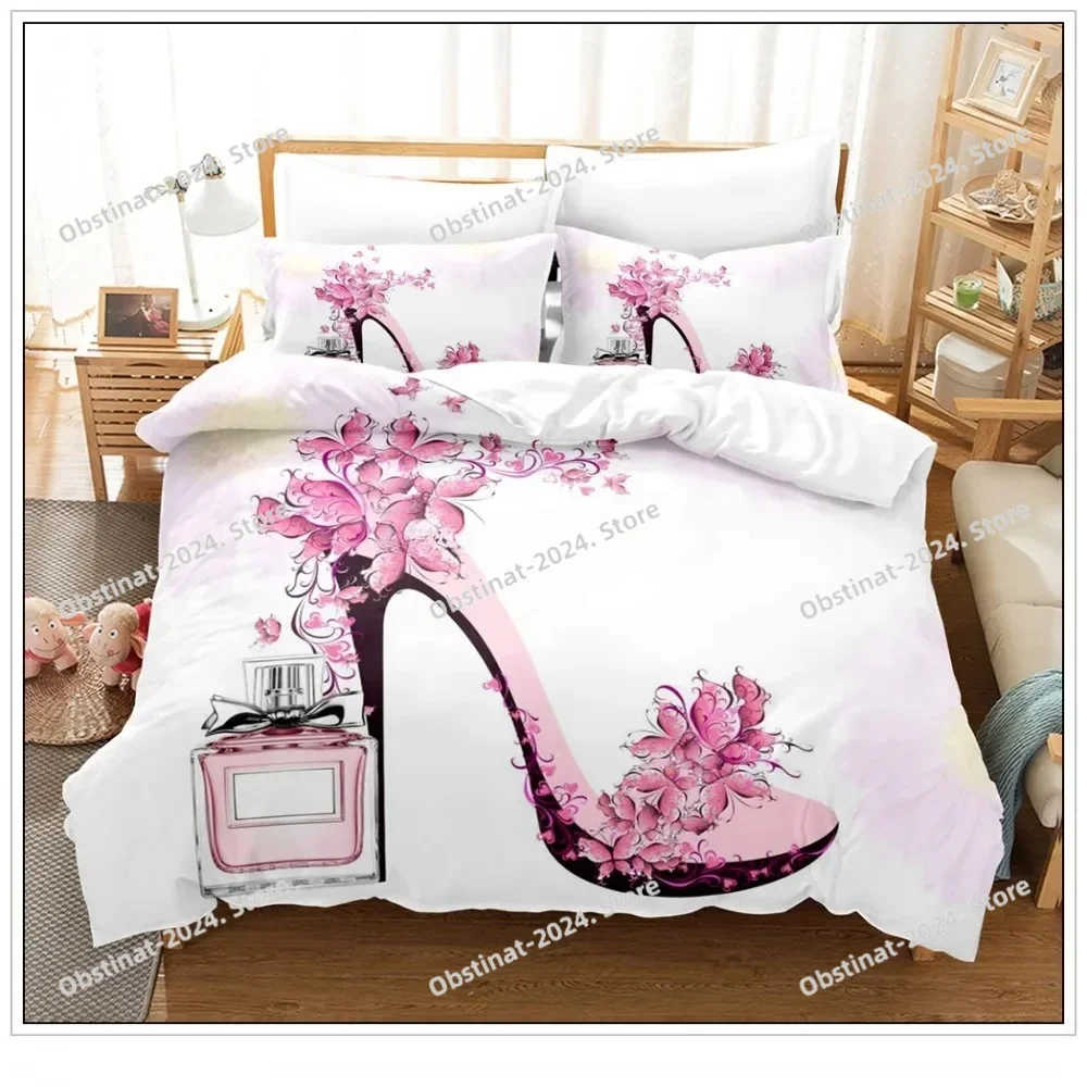 Custom Perfume Bedding Set Flower Pink Duvet Cover Sets Comforter Bed Linen Gift Twin Queen King Size Romantic Fashion Gift
Custom Perfume Bedding Set Flower Pink Duvet Cover Sets Comforter Bed Linen Gift Twin Queen King Size Romantic Fashion Gift