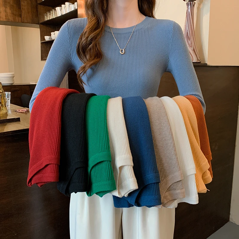 Slim Fit round Ne Knitted Sweater Long Sve Women's Top Tight Inner irt Autumn New Arrival Faionable Color Comm...
Slim Fit round Ne Knitted Sweater Long Sve Women's Top Tight Inner irt Autumn New Arrival Faionable Color Comm...