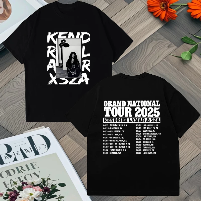 2025 Hot sale Trend SZA Kendrick Lamar Global Tour Printed Oversized t-shirts Street Hip Hop 100% Cotton Summer Unisex Tee shirt
2025 Hot sale Trend SZA Kendrick Lamar Global Tour Printed Oversized t-shirts Street Hip Hop 100% Cotton Summer Unisex Tee shirt