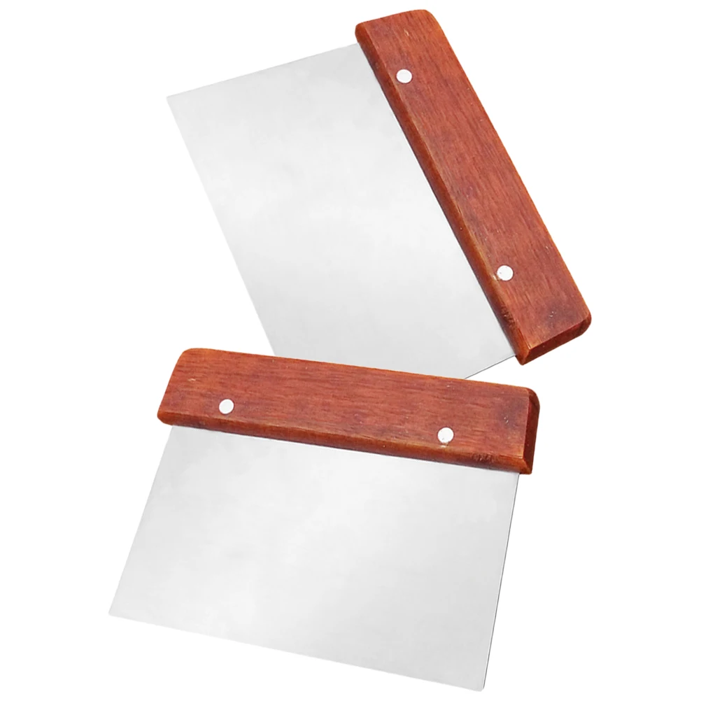 2 Pcs Kitchen Cleaning Scrapers Food Dough Stainless Steel Spatula Pastry Bench Handle Tool Cake Pizza Scraper Gadget
2 Pcs Kitchen Cleaning Scrapers Food Dough Stainless Steel Spatula Pastry Bench Handle Tool Cake Pizza Scraper Gadget