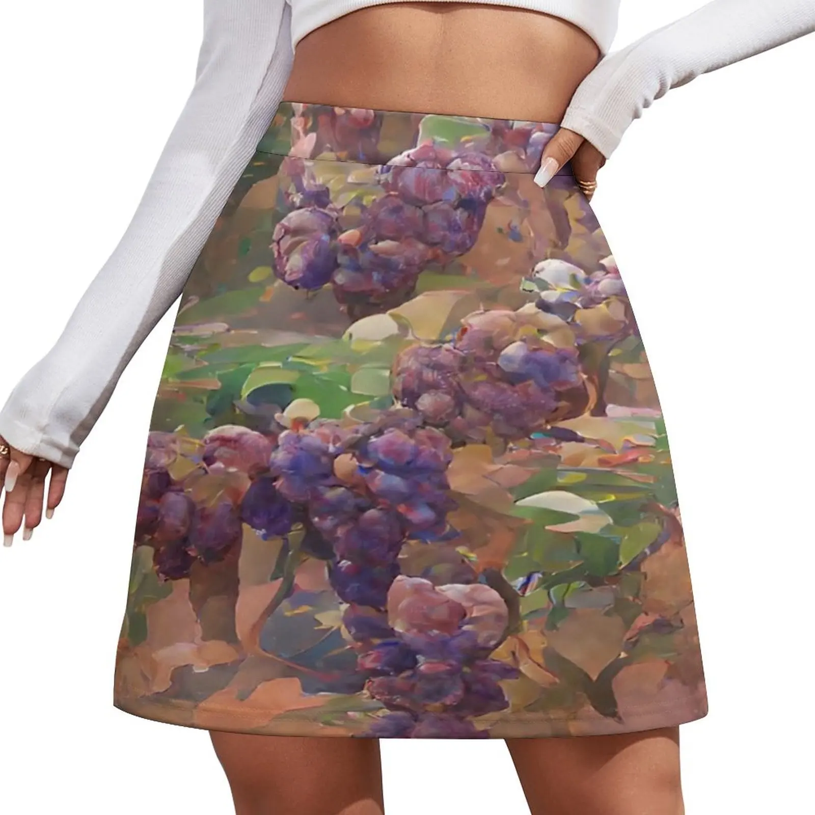 Impressionist Watercolor - Wine Grapes Vines - Painting - Illustration -Vine Vineyard or Winery Wine Mini Skirt
Impressionist Watercolor - Wine Grapes Vines - Painting - Illustration -Vine Vineyard or Winery Wine Mini Skirt
