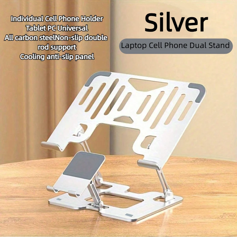 Heat Dissipation and Anti Slip Portable Foldable Dual Axis Adjustable Height Stable Stand for Mobile Phones Laptops and Tablets
Heat Dissipation and Anti Slip Portable Foldable Dual Axis Adjustable Height Stable Stand for Mobile Phones Laptops and Tablets
