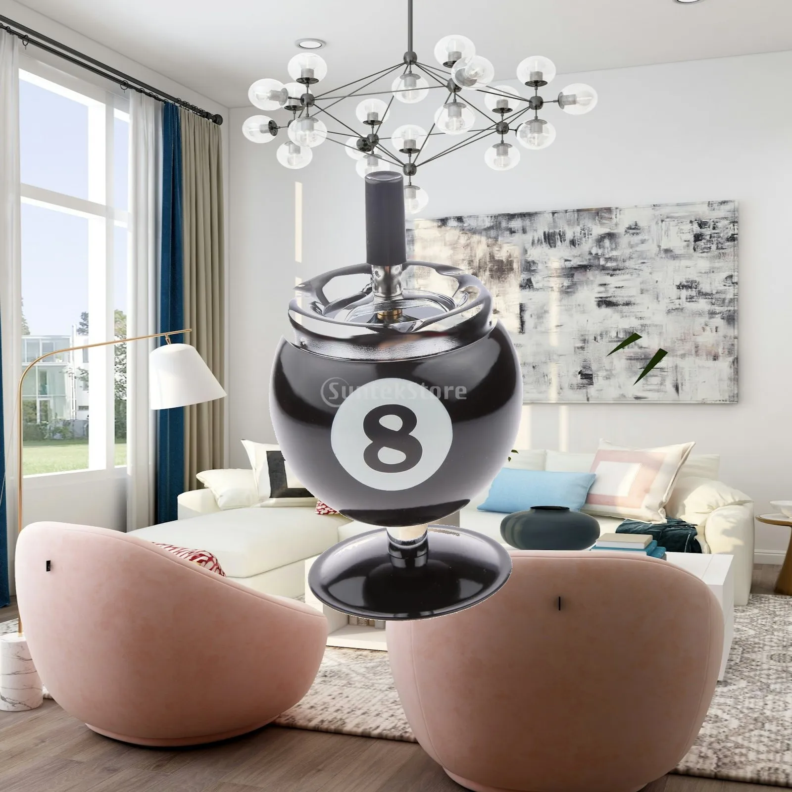 Aluminum Billiard Ashtrays with Rotating Cover Vintage Style Metal Jar for Billiards Fan Collectible for Living Room Use
Aluminum Billiard Ashtrays with Rotating Cover Vintage Style Metal Jar for Billiards Fan Collectible for Living Room Use