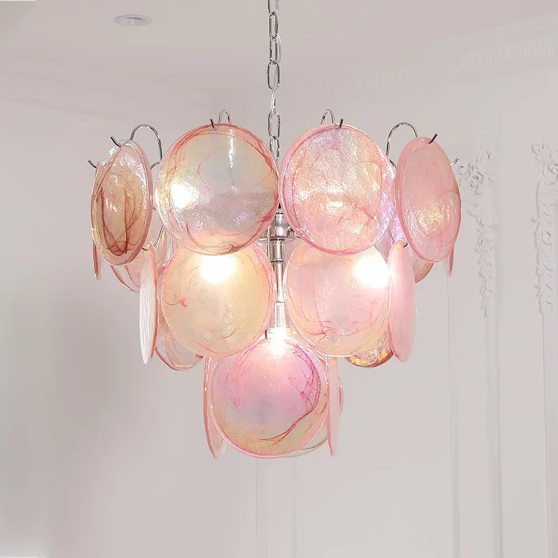 GHJUYIOL French medieval colored glass chandelier retro living room dreamy girl heart bedroom light Italian light luxury lightin
GHJUYIOL French medieval colored glass chandelier retro living room dreamy girl heart bedroom light Italian light luxury lightin