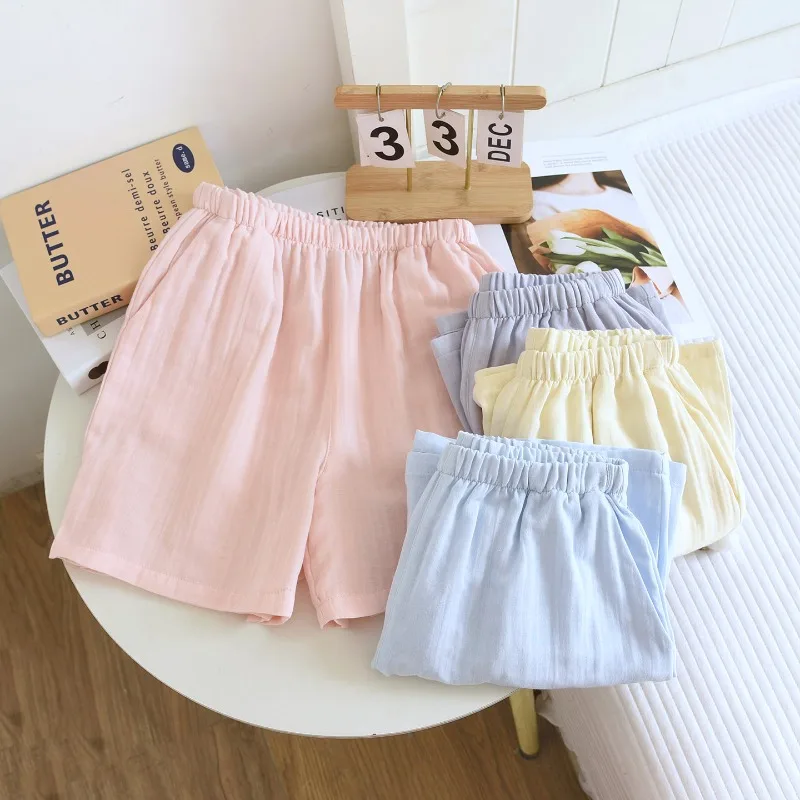 2026 Summer New Women's Shorts 100% Cotton Double layer Gauze Sleepers Solid Color Elastic Waist Color lounge wear
2026 Summer New Women's Shorts 100% Cotton Double layer Gauze Sleepers Solid Color Elastic Waist Color lounge wear