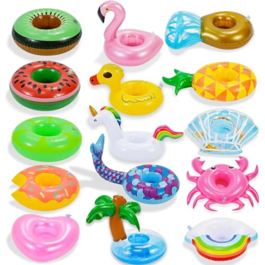 Inflatable Drink Holder, 15 Pack Drink Floaties for Pool, Pool Drink Floats for Hawaii Themed Pool Parties Cute Flamingo Inflat
Inflatable Drink Holder, 15 Pack Drink Floaties for Pool, Pool Drink Floats for Hawaii Themed Pool Parties Cute Flamingo Inflat